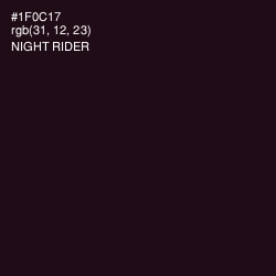#1F0C17 - Night Rider Color Image